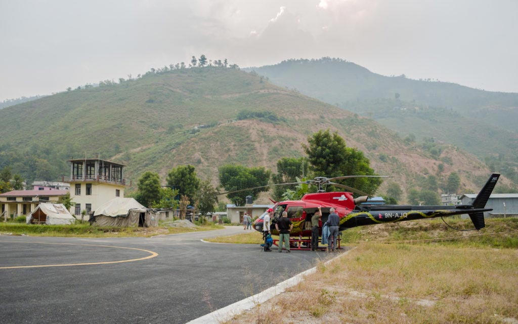 The-Himalayas-Getting-There-helicopter-Ramechhap