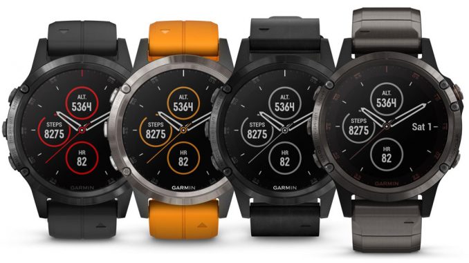 Garmin Fenix 5 Plus, 3 modèles: 5, 5S et 5X