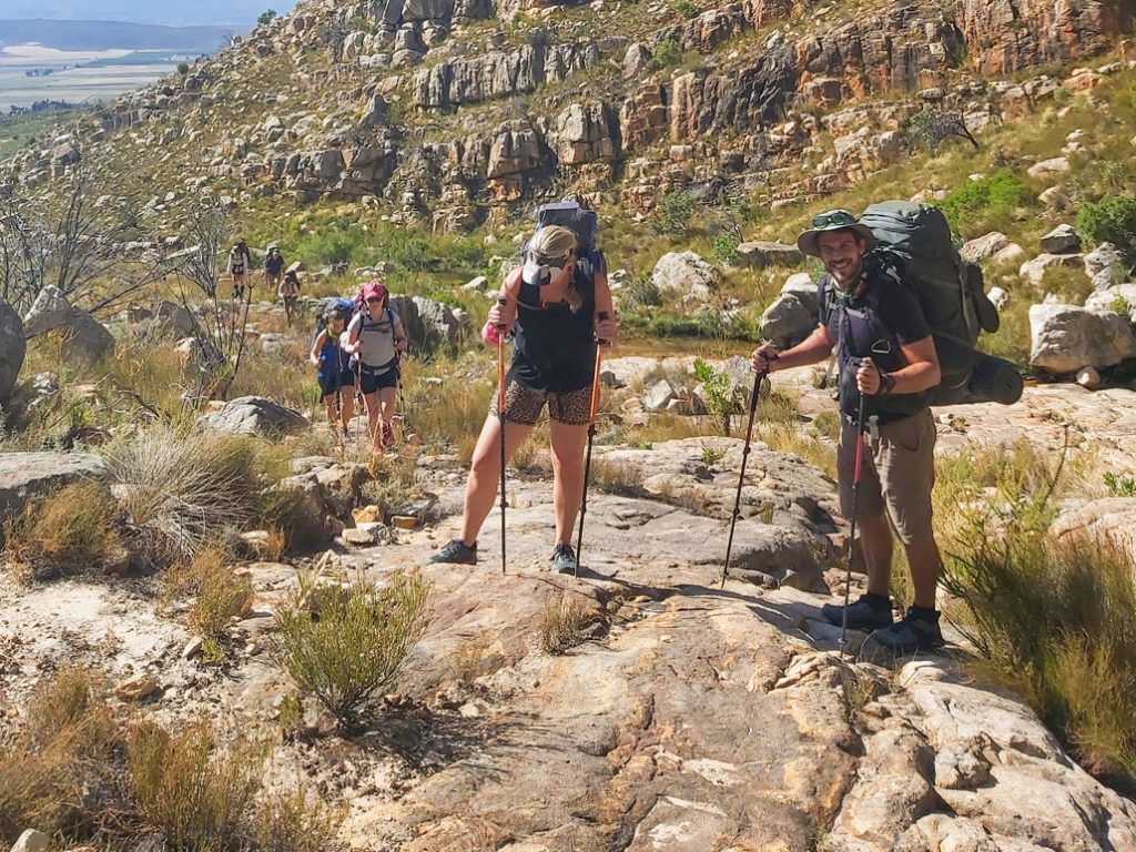 Hikers in the Kouebokkeveld mountains